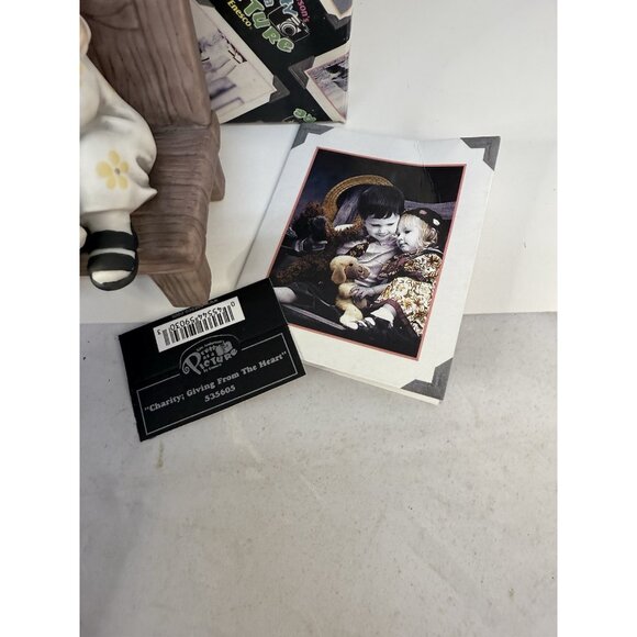 IN BOX Vintage Pretty as a Picture Enesco "Charity Giving From the Heart" 535605 - Picture 5 of 9